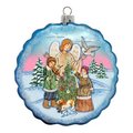Gloriousgifts Christmas Glass Ornament GL1774713